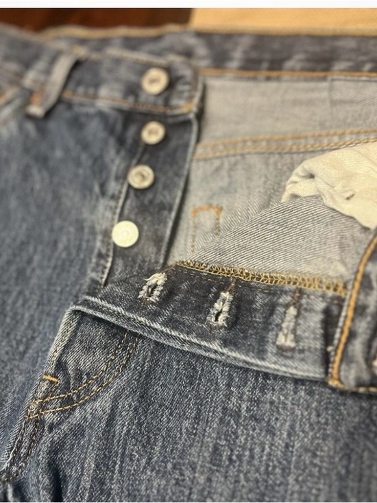 Levi's Other - Levi's Men's Straight Jeans in Blue with Tan Stitching
